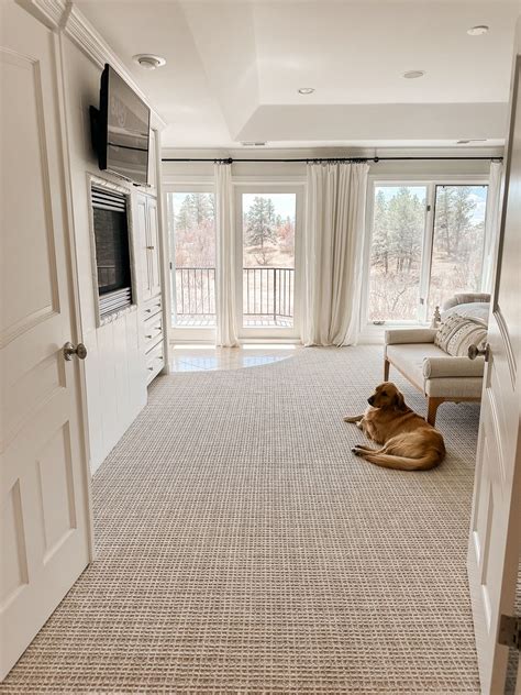 Our Plaid Carpet in the Bedrooms - Sarah Joy | Bedroom flooring carpet ...
