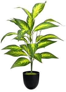 Buy Dekorly Artificial Plant Leaves Tropical Monstera Large Artificial ...
