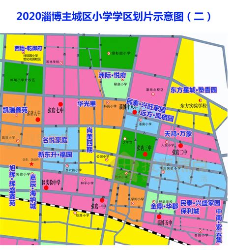 2020年甘州区城区小学一年级招生区域分布图（值得收藏）