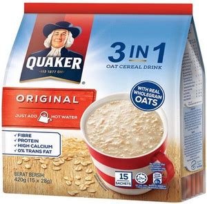 Quaker Oats 3in1 Original Oat Cereal Drink Pouch Price in India - Buy ...