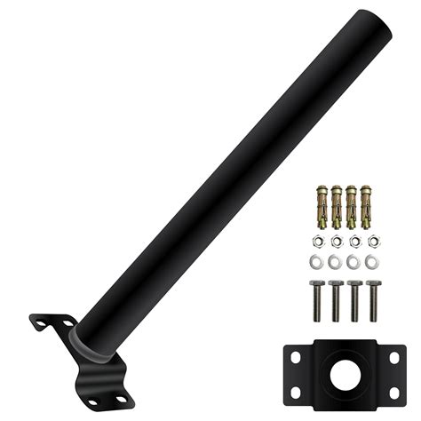 Epyz Black Mounting Pole Pick Arm for Solar Street Light Aluminum Alloy ...