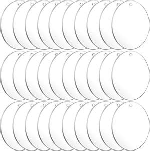 AmericanElm Cast Acrylic Blanks (3 Inch) - Laser Cut Clear Round Blanks ...