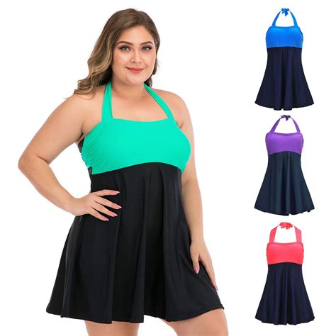 Buy Kamo Womens Swimsuits Tummy Control Swim Dress One Piece Swimsuit ...