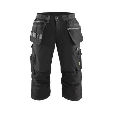 BLAKLADER Stretch Pirate trousers Black | Mister Worker®