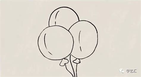 带气球礼物怎么画最新素材