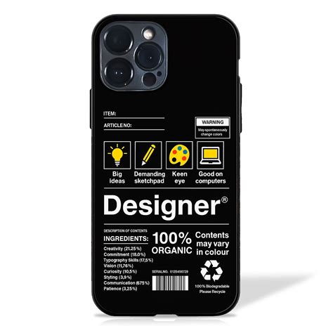 Designer Essence Glass Case (Black & White) – MW Stuffs
