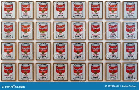 Photo Of The Original Paintings `Campbell`s Soup Cans` By Andy Warhol ...