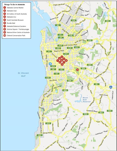Map of Adelaide, Australia - GIS Geography