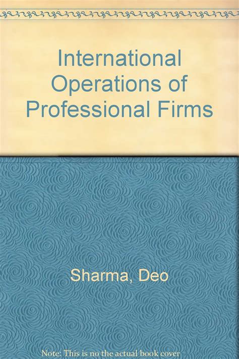 International Operations of Professional Firms : Sharma, Deo: Amazon.in ...