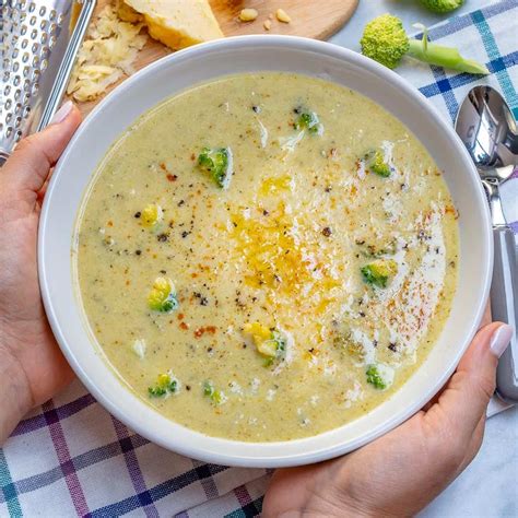 Healthy Broccoli Cheddar Soup | Healthy Fitness Meals