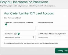 Carter lumber diy credit card