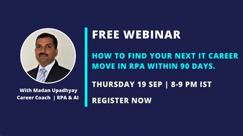 Free Webinar | How to Find Your Next IT Career Move in RPA within 90 ...