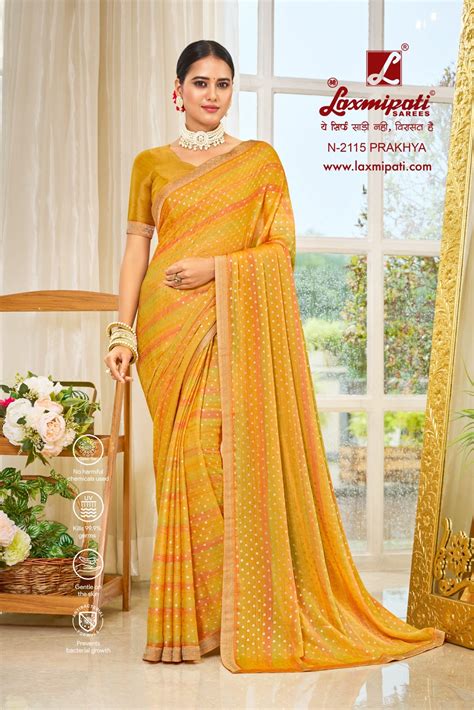 Explore Georgette Sarees & Pure Chiffon Sarees Online | Laxmipati ...