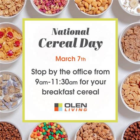 National Cereal Day, Mosaic Apartments, Coral Springs, 7 March 2024 ...