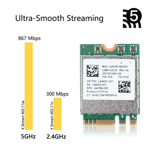 Dual Band WiFi Bluetooth Adapter - Realtek RTL8822CE India | Ubuy