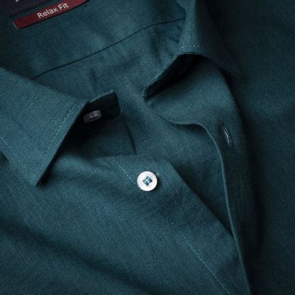 Peacock Color Linen Formal Shirts For Men – Punekar Cotton