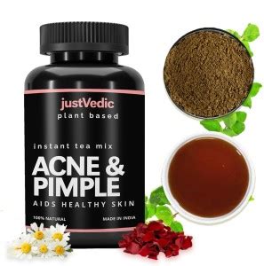justvedic Acne and Pimple Premix | 1 Month Pack, 60 Gms | Helps in ...