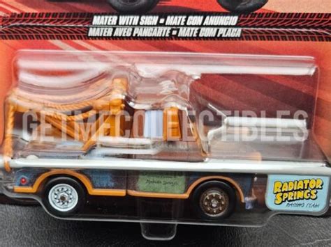 Mattel Disney Pixar Cars Mater with Metal Sign - Save 6% India | Ubuy