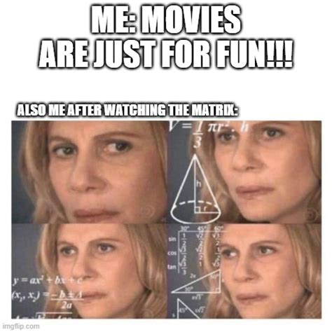 Image result for Matrix Math Meme
