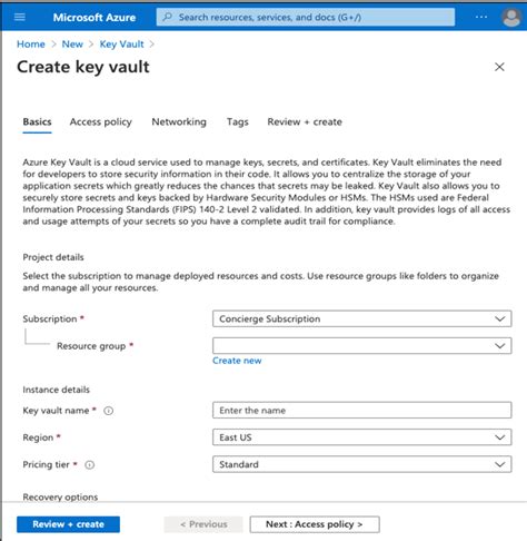 Image result for Create Azure Key Vault