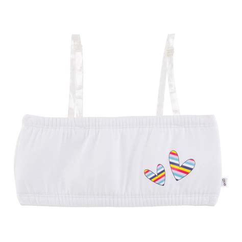 Lightly Padded Tube Bra with Removable Straps - Heart to Heart