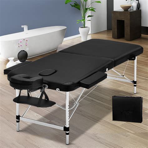 Zenses 55cm Massage Table Portable Aluminium 2 Fold Massage Bed Beauty ...