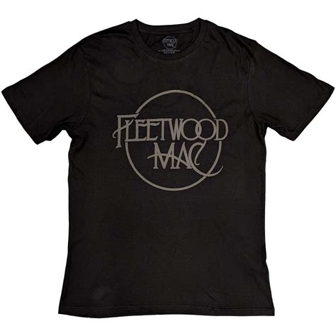 Fleetwood Mac 'Classic Logo' (Black) Hi-Build T-Shirt | Eyesore Merch