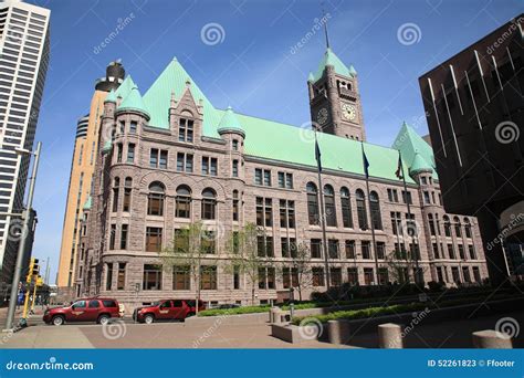 Minneapolis City Hall editorial stock photo. Image of city - 52261823