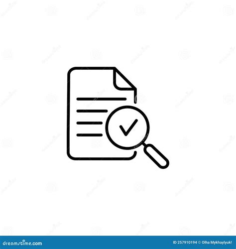 Magnifying Glass Like Check Assess. Scrutiny Plan, Verify Service ...