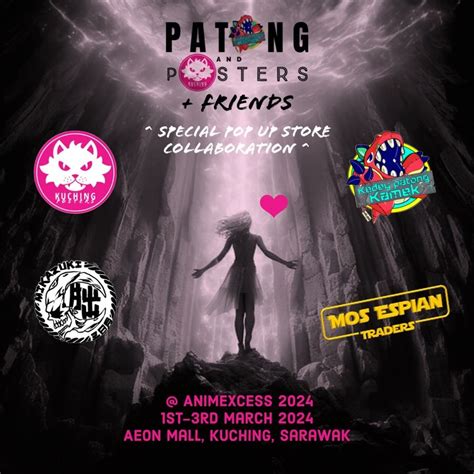Patong And Posters + Friends Pop Up Store at Animexcess 2023, AEON Mall ...
