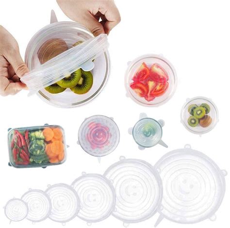Buy KitchenFest® Silicone Lid Set, Silicon lids for containers, Silicon ...