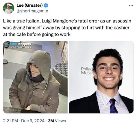 Like a true Italian, Luigi Mangione's fatal error as an assassin was ...