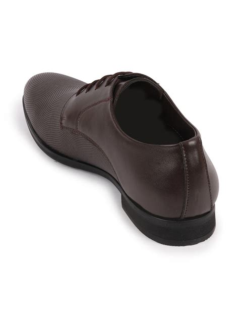 Buy Men Brown Formal Office Leather Lace Up Shoes Online
