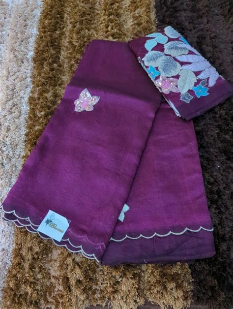 Pure Hand Loom Mangalagiri With Designer Blouse