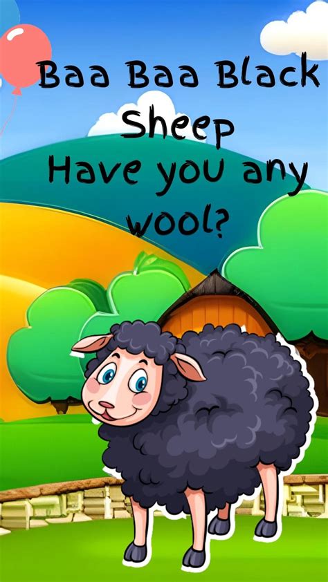 Baa Baa Black Sheep Rhyme For Babies | Classic nursery rhymes, English ...