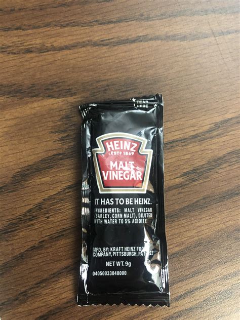 Heinz Malt Vinegar : r/condimentpackets
