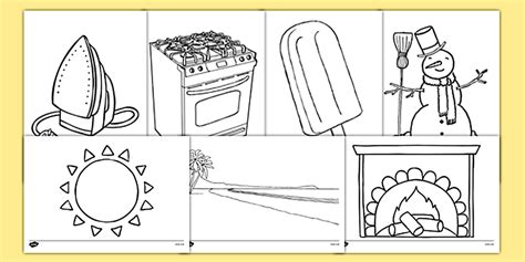 Temperature Colouring Sheets