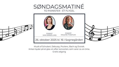 Søndagsmatiné, Kirkevej 2, 3460 Birkerød, Denmark, 26 October 2025 ...