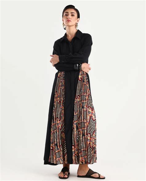 Rareism Women's Canadzor Multi Satin Drop Collar Geometric Print Bisho