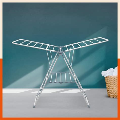 Buy BATHLA Mobidry Neo Grey Solid Steel Foldable Drying Stand from ...
