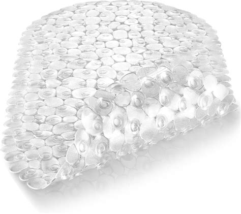 Round Shower Mats for Inside,Loofah Bathmat Drainage Non Slip Bath Mat ...