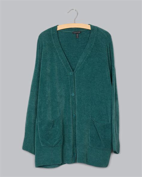 Organic Cotton Chenille Cardigan – Eileen Fisher Renew