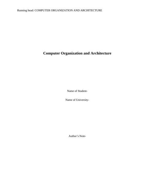 Image result for Computer Organization Questions And