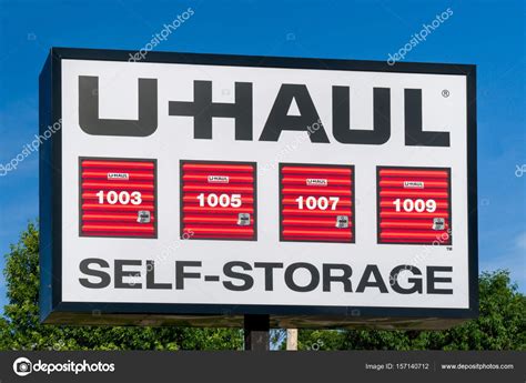 U-Haul Self Self Storage Sign and Trademark - Stock Editorial Photo ...