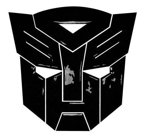 Autobot from Transformers Logo Black and White – Brands Logos