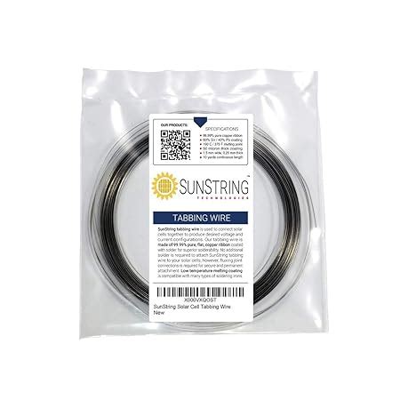 SunString Solar Cell Tabbing Wire, 40 feet : Amazon.in: Garden & Outdoors