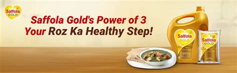 Buy Saffola Gold Refined Cooking oil | Power of 3 - Balance of Good ...