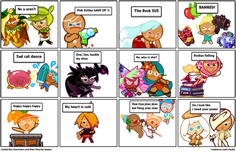 Cookie Run characters and their favorite memes - Comic Studio