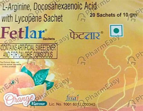 Buy Fetlar Orange Flavour Sachet 10gm Online at Flat 15% OFF | PharmEasy
