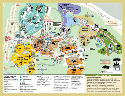 San Francisco Zoo Map